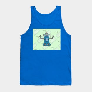 November Keyboard Robot Tank Top